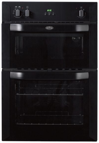 Belling BI90FP Electric Built-In Double Oven - Black.